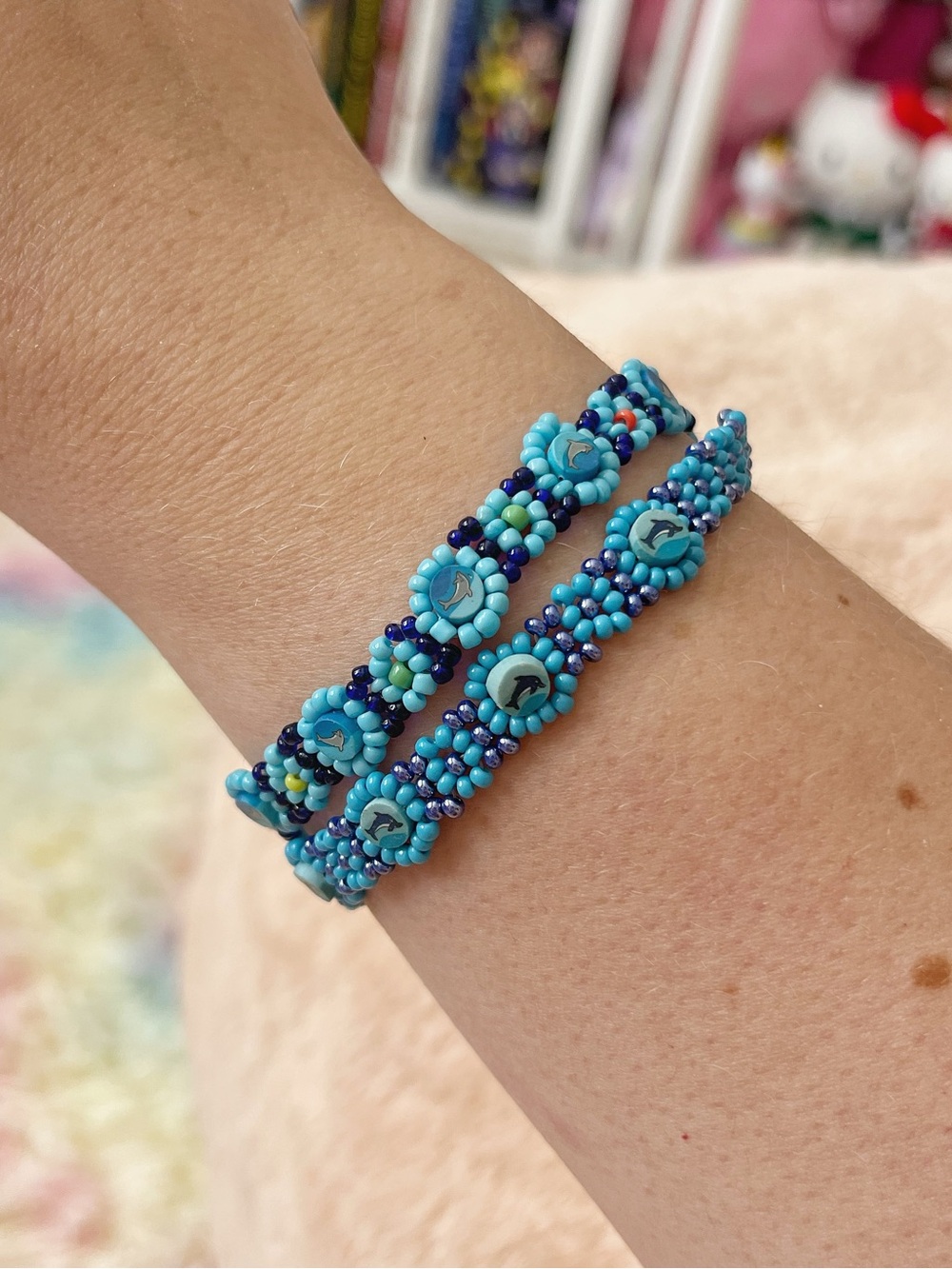 ⚡️2/$15⚡️Beaded dolphin bracelets